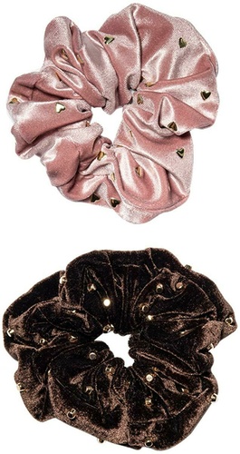 Set Of 2 Embellished Oversized Scrunchies