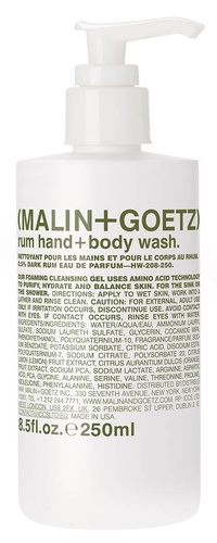 Malin + Goetz Rum Hand + Body Wash 250 ml