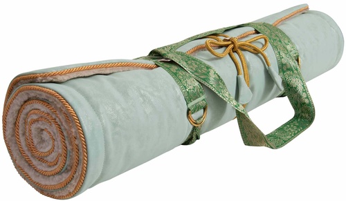 Holistic Silk Yoga Rug Mat Jade