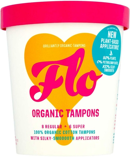Flo Organic Tampons - 8 Regular/6 Super - London Drugs