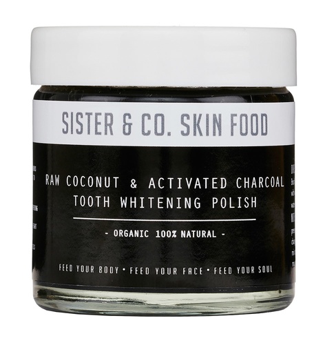 Raw Coconut & Activated Charcoal Tooth Whitening Polish