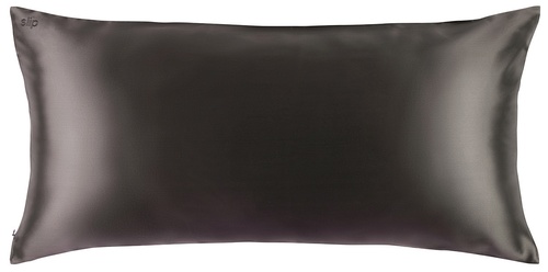 Slip Pure Silk Euro Half Pillowcase Charcoal