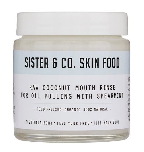 Raw Coconut Mouth Rinse for Oil Pulling with Spearmint