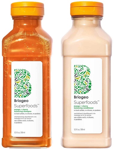 Briogeo Superfoods™ Mango + Cherry Balancing Shampoo + Conditioner Duo