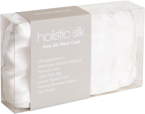 Holistic Silk Pure Silk Pillowcase Biała