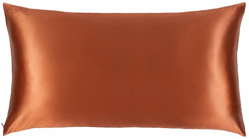 orange silk pillowcase
