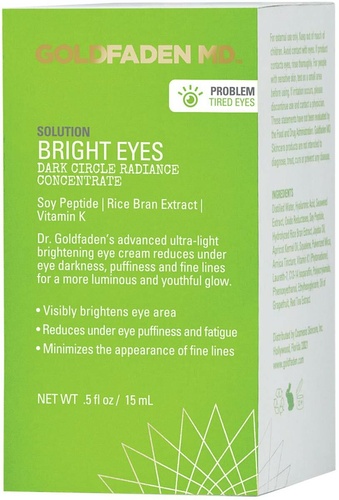 goldfaden md bright eyes dark circle radiance complex