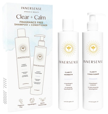 INNERSENSE Clear + Calm Fragrance Free Shampoo + Conditioner