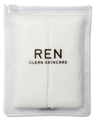 Ren Clean Skincare Rosa Centifolia ™  2 X Unbleached Muslin Cotton Cloths