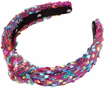 Lele Sadoughi Kids Shimmer Confetti Knotted Headband