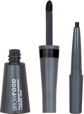 Lashfood Aqua Brow Powder + Pencil Duo Charcoal