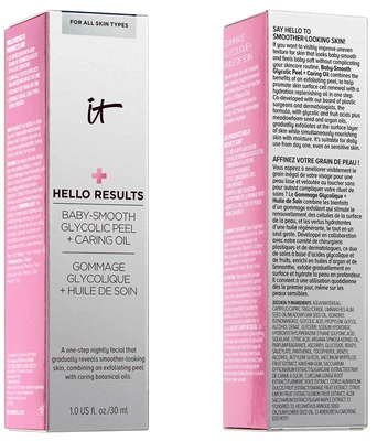IT Cosmetics HELLO RESULTS Baby Smooth Glycolic +Oil Facial Nightly