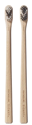 vVARDIS Enamel Caressing Wood Toothbrush Set blanqueador