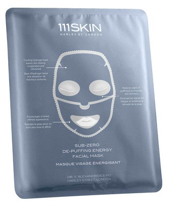 111 Skin Sub Zero De-puffing Energy Mask Box Transparent