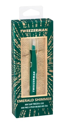 Tweezerman Mini Slant Tweezer & Case Stardust