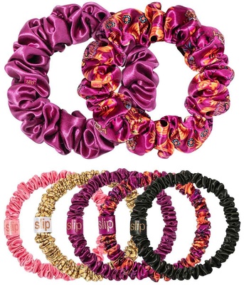 Slip slip pure silk scrunchies - super bloom mega set