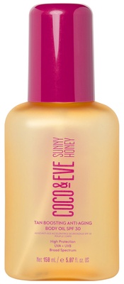 Coco & Eve Sunny Honey Tan Boosting Anti-ageing Body Oil SPF30