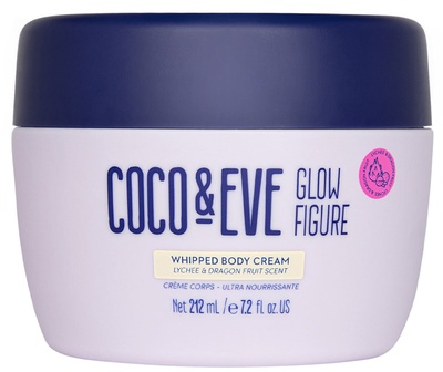 Coco & Eve Glow Figure Whipped Body Cream - Lychee & Dragon Fruit Scent Profumo di litchi e frutto del drago