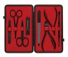 Czech & Speake Leather-Bound Manicure Set - Black/Red