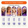 amika bust your brass cool blonde purple intense repair hair mask 100 ml